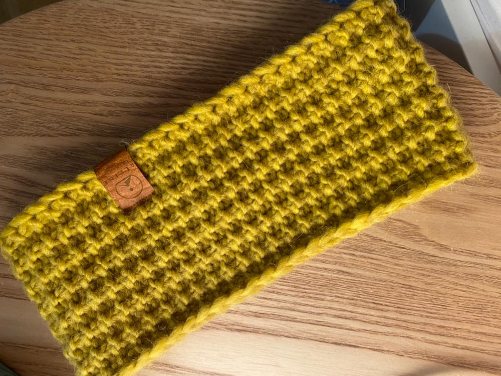 Larch Yellow Knitted Headband - Customer Photo From Jasmina Lešnik