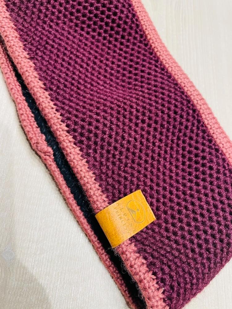 Purple Horizon Knitted Headband - Customer Photo From Dijana