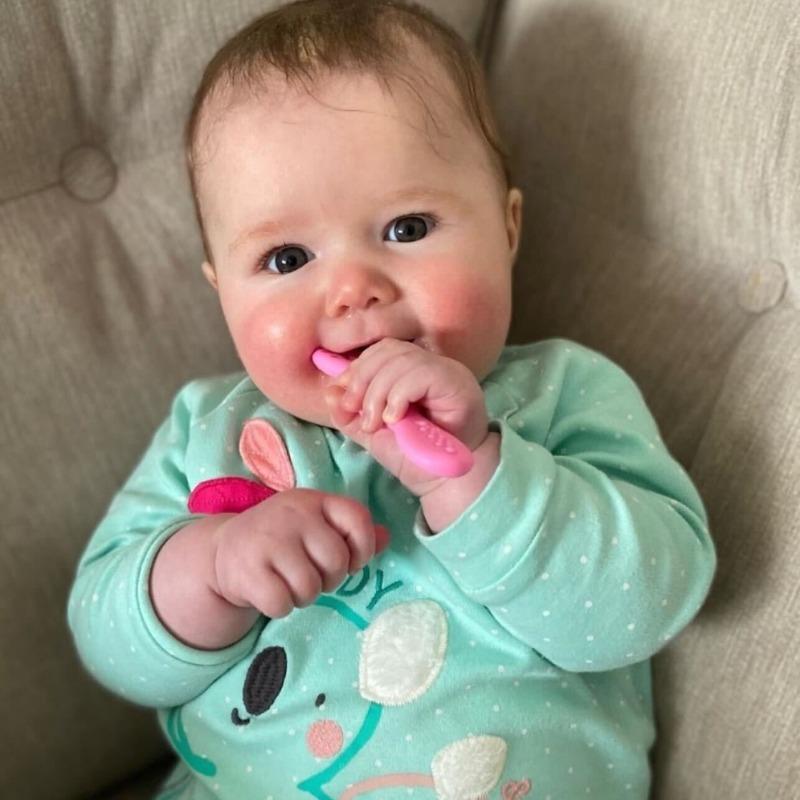 Silicone Training Spoon Teether (set of two) - Customer Photo From Nas