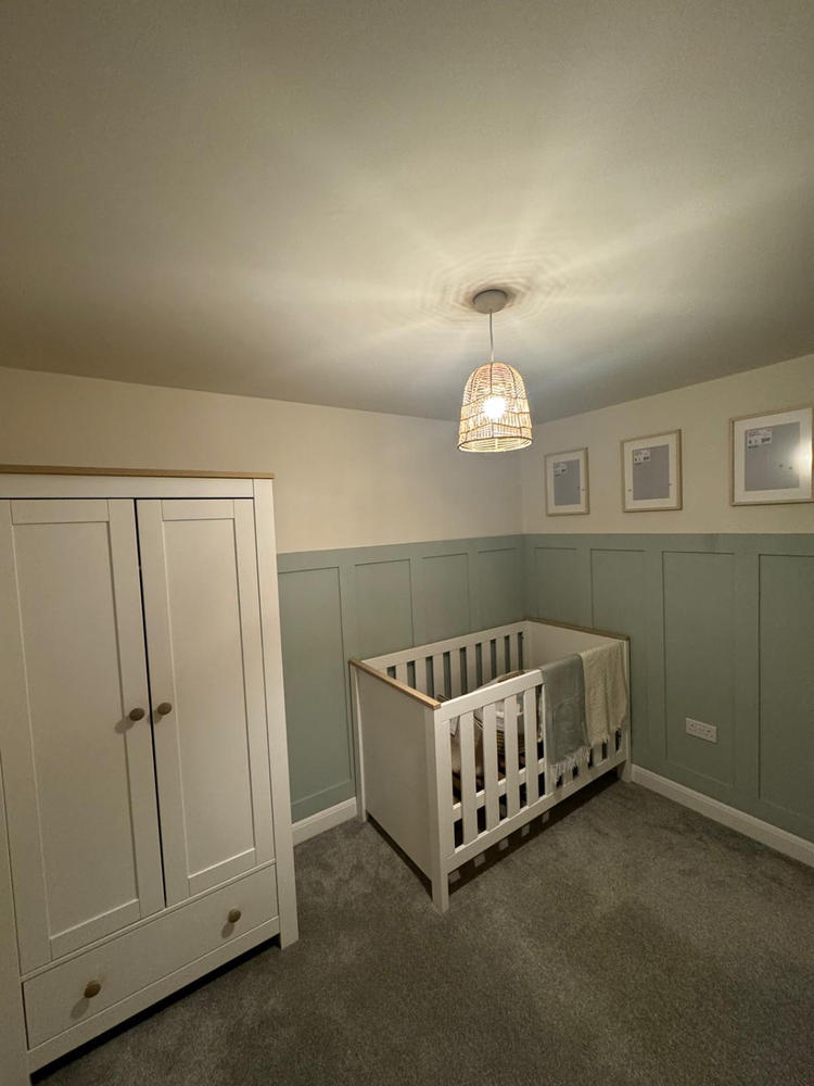 Luna 3 Piece Nursery Furniture Set - White & Oak - Customer Photo From Elliot Butler