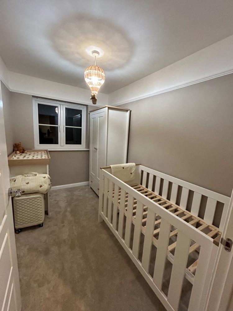 Luna 3 Piece Nursery Furniture Set - White & Oak - Customer Photo From Emilie Dornan