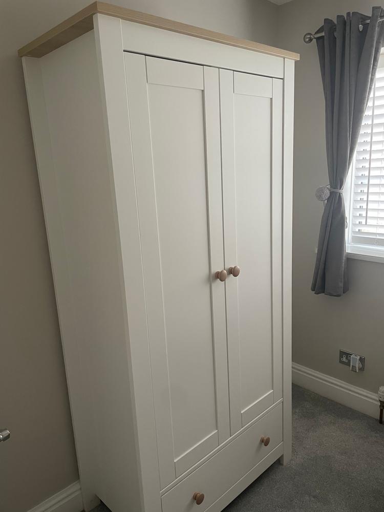 Luna 3 Piece Nursery Furniture Set - White & Oak - Customer Photo From Tonya