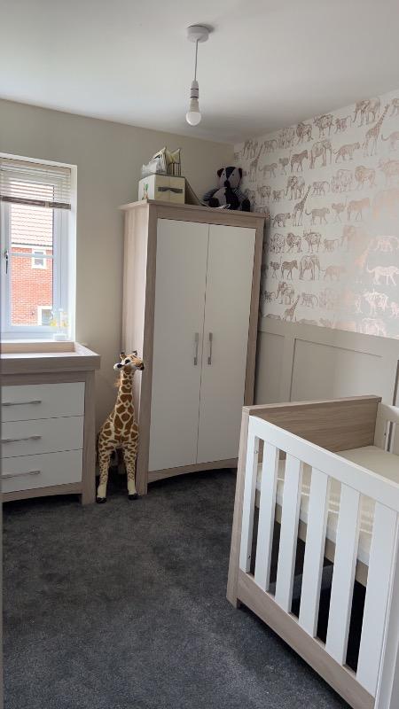Lana 3 Piece Nursery Furniture Set - Ash & White - Customer Photo From Caitlin Jukes
