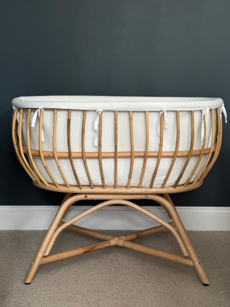 Aria Rattan Crib - Natural - Customer Photo From Chris A