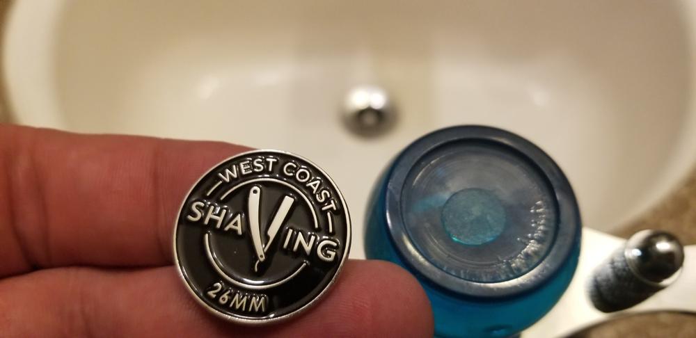 WCS Two-Tone Tall Synthetic Shaving Brush, Blue & White - Customer Photo From Shane Lodrige