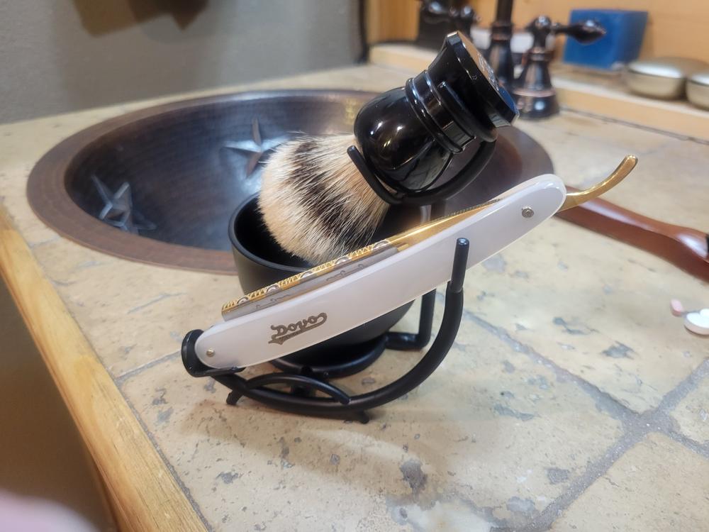 WCS Lantern Shaving Brush, Silvertip, Black - Customer Photo From Jeremy Armstrong