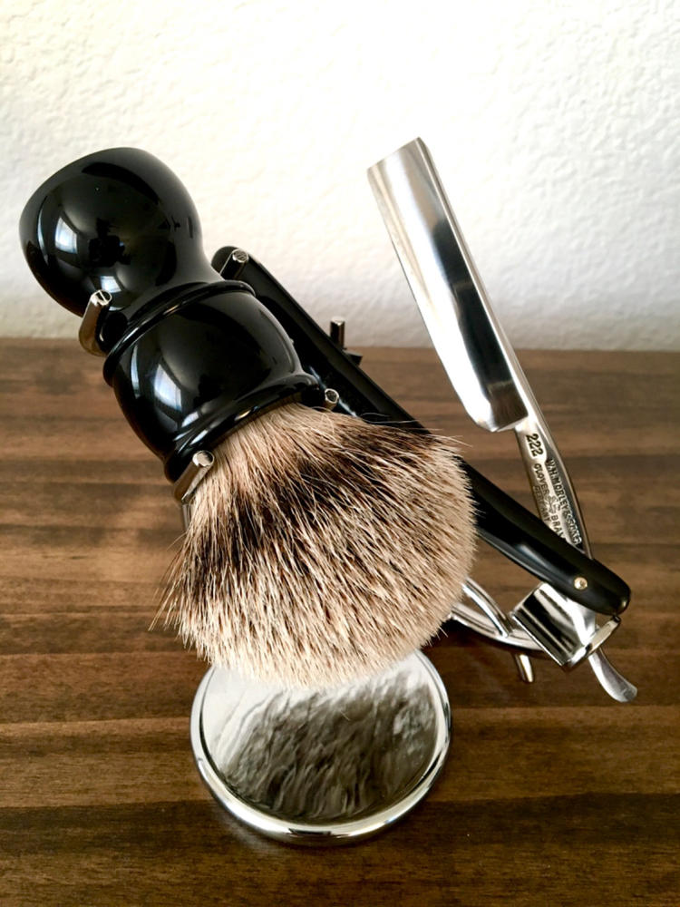 WCS Beacon Shaving Brush, Silvertip, Black - Customer Photo From Raymond Moreno