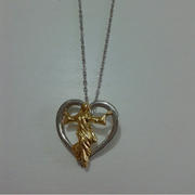 enjoy life creative 925 sterling silver Cross Jesus Heart Pendant Women Jewelry Pendant Necklace Silver Chain Review