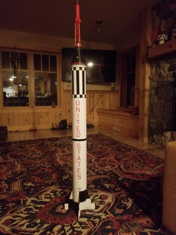 Mercury Redstone Builders Kit 1/17.5th scale for 3.90 Tube - Customer Photo From mark wilkinson