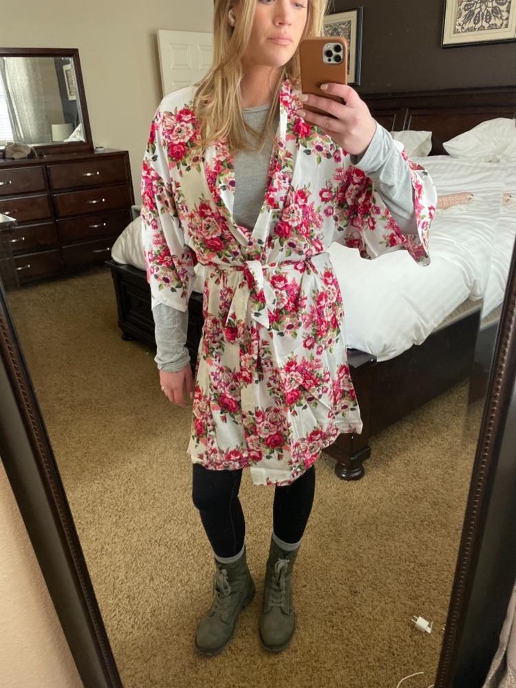 Floral Bridesmaid Robes - Customer Photo From Jordan Branch