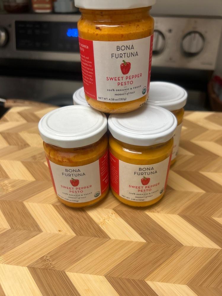 Basil Almond Pesto - Customer Photo From Elizabeth Johnson