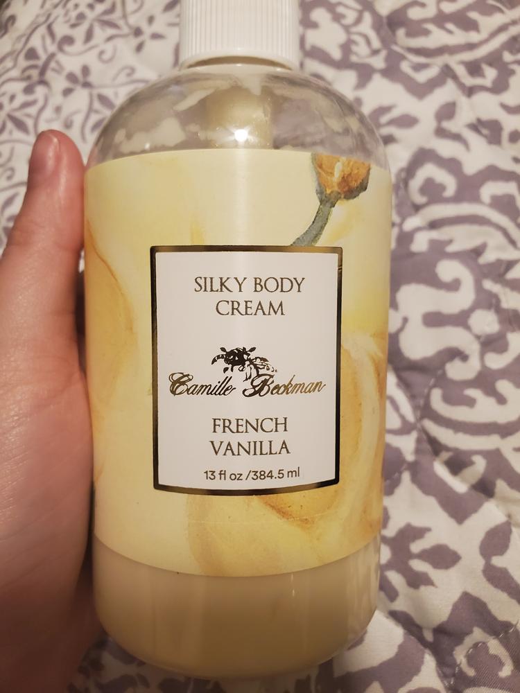 Silky Body Cream 13oz French Vanilla - Customer Photo From Genevieve Caradec