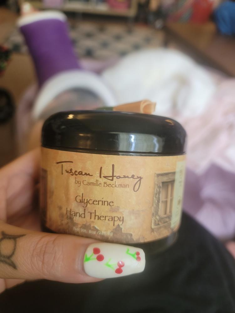 GLYCERINE HAND THERAPY™ 8oz Tuscan Honey - Customer Photo From April Merta
