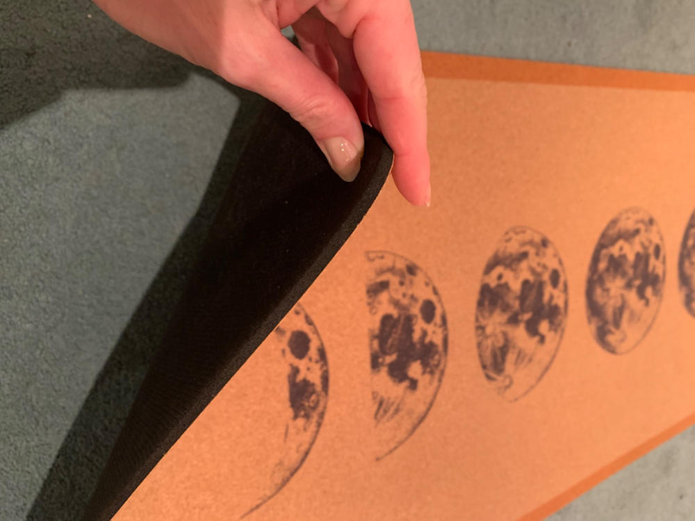 Moon Phases Cork Yoga Mat | 4.5MM - Customer Photo From Elena Gerus