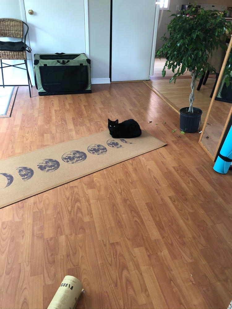 Moon Phases Cork Yoga Mat | 4.5MM - Customer Photo From Frances Fleury