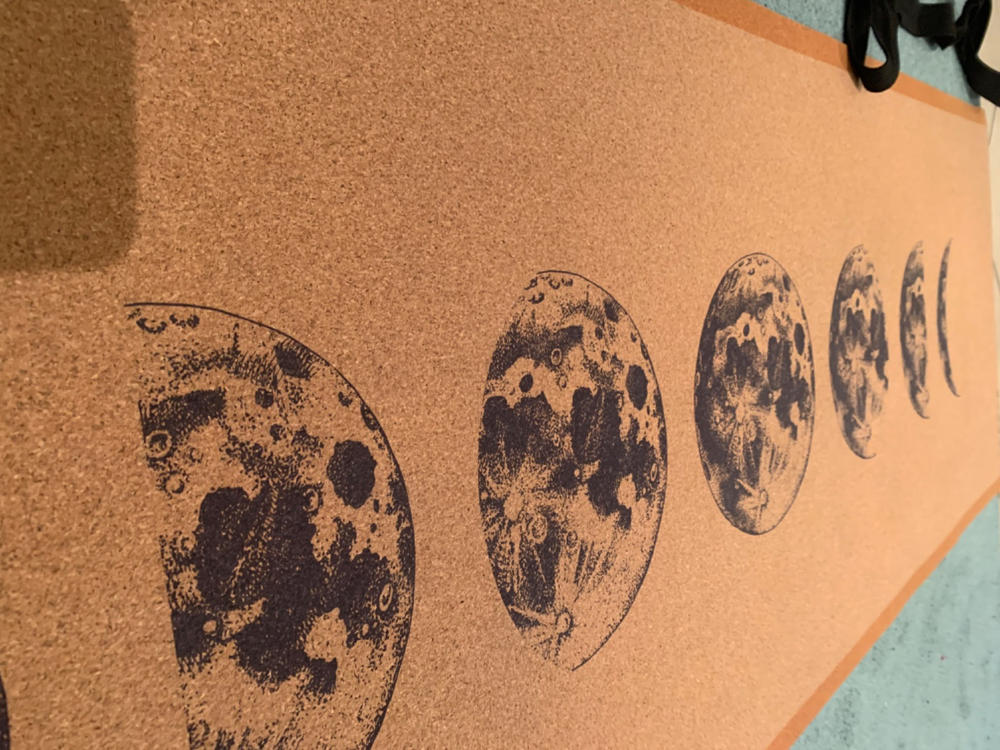 Moon Phases Cork Yoga Mat | 4.5MM - Customer Photo From Elena Gerus