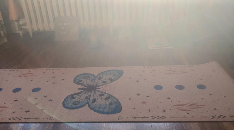 Butterfly Cork Yoga Mat | 4.5MM - Customer Photo From Katherine Whyte