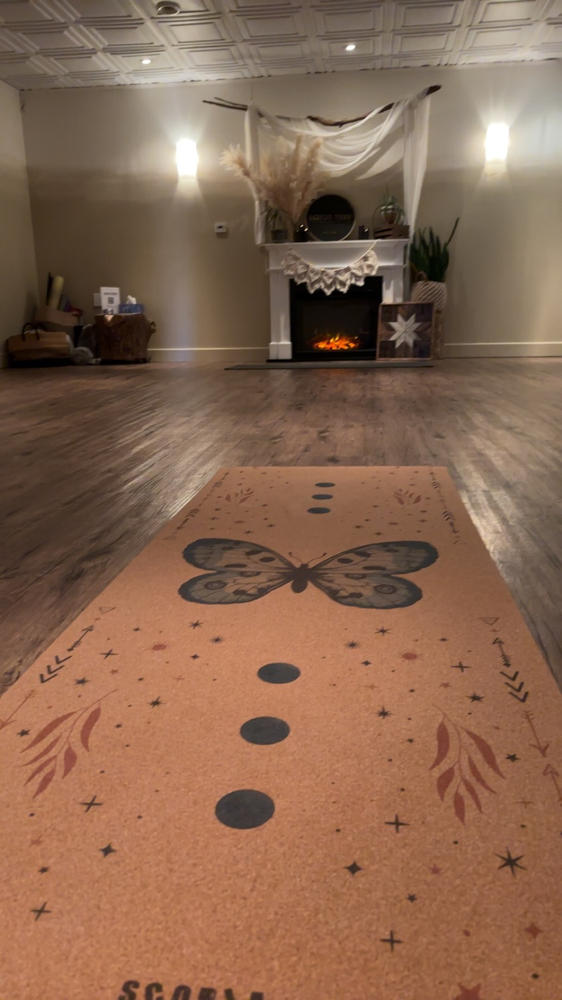 Butterfly Cork Yoga Mat | 4.5MM - Customer Photo From Tammy Davies