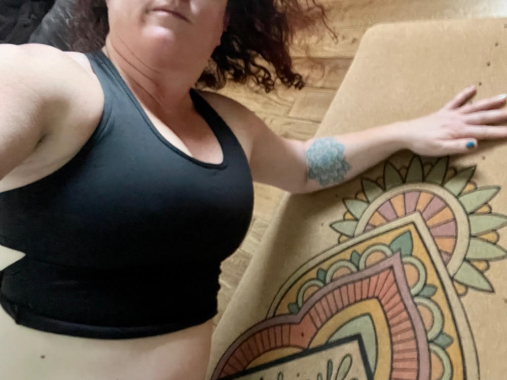 Mandala Cork Yoga Mat | 4.5MM | Collab Edition - Customer Photo From Sarah Jane Neilson