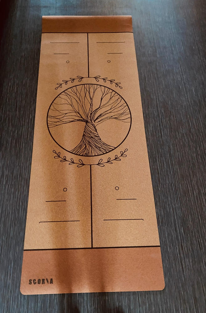 Tree of Life Alignment Cork Yoga Mat | 4.5MM - Customer Photo From MISS VERTIKA VERTIKA