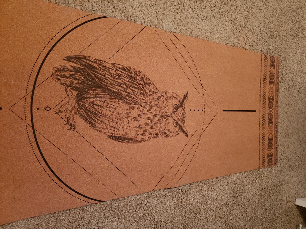 Owl Cork Yoga Mat | 4.5MM - Customer Photo From Alison Prummel