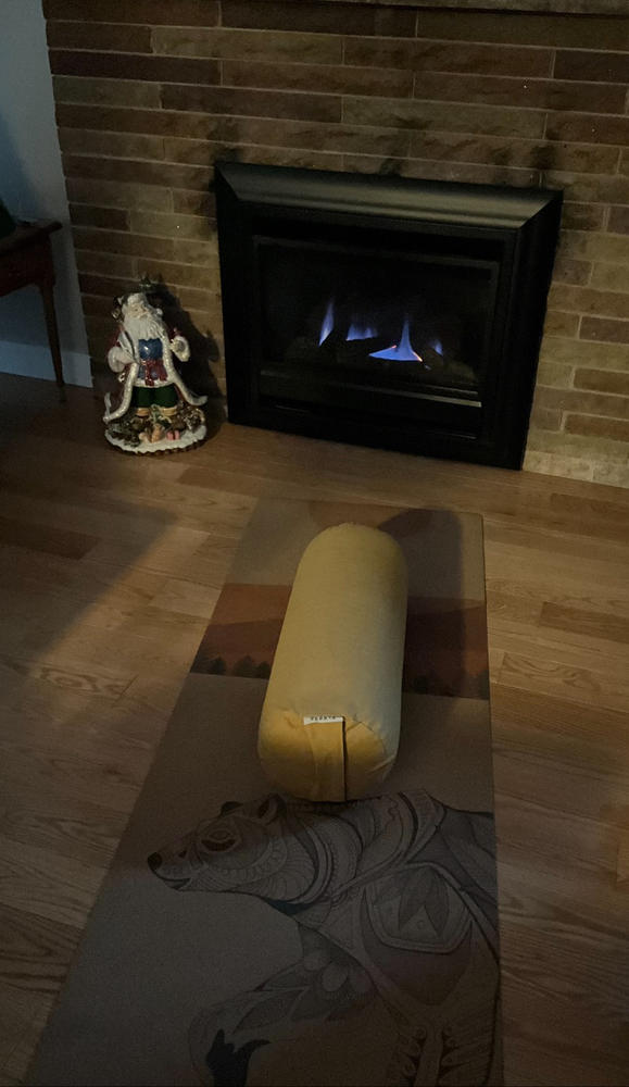 Natural & Organic Yoga Bolster | Amber Gold - Customer Photo From Janet Tennant