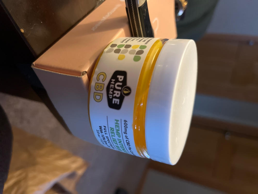 CBD Hemp Intensive Relief Rub with Emu Oil - Full Spectrum 600mg - Customer Photo From John K.