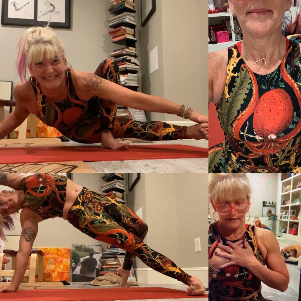 Coral My Name Printed Yoga Leggings - Customer Photo From Debbie Valois