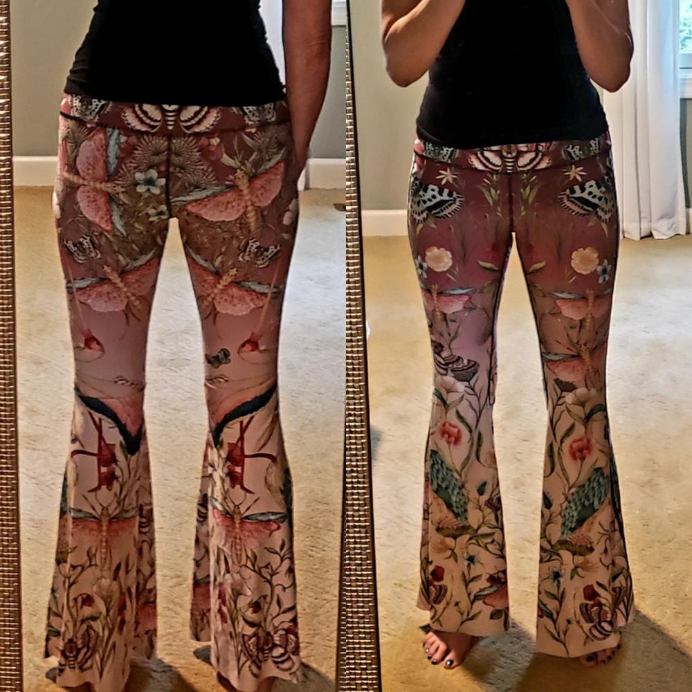 Pretty In Pink Printed Bell Bottoms - Customer Photo From Nancy P.