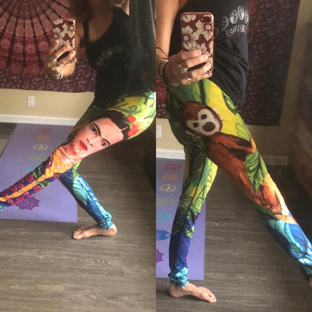 Frida Printed Yoga Leggings - Customer Photo From Sandra Diaz