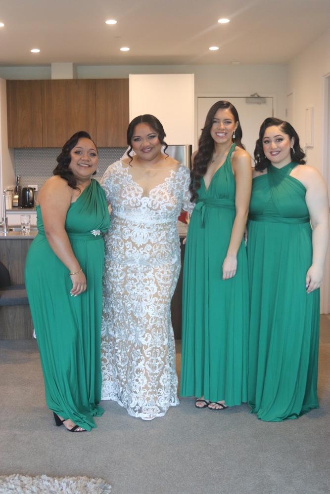 Classic Multiway Infinity Dress in Emerald Green - Evening Dresses |  ModelChic  Model Chic
