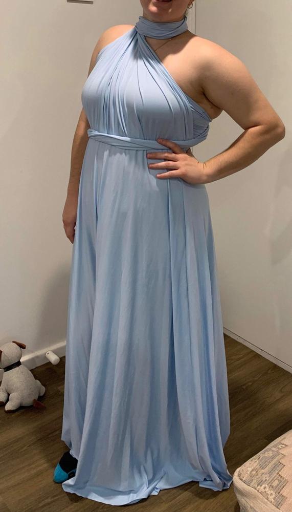 Classic Multiway Infinity Bridesmaid Dress In Powder Blue - Formal Dresses  For Sale