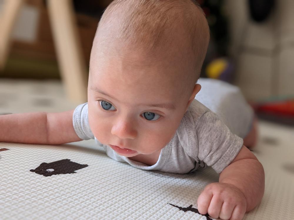 Run Forrest: Grey Small Playmat - Customer Photo From Sarah Schwager 