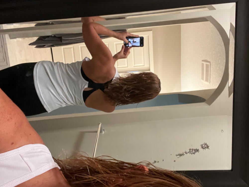 White Strapped Racerback Tank - Customer Photo From Reiss