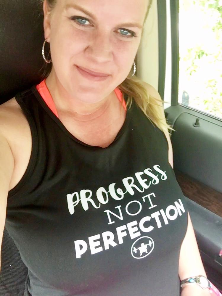 Progress Not Perfection Tank - Customer Photo From Ashley S.