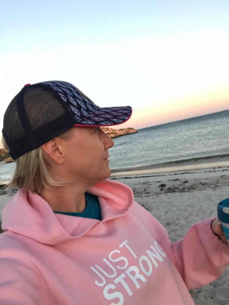 Pink Cropped Statement Hoodie - Customer Photo From Leanne Aravidis