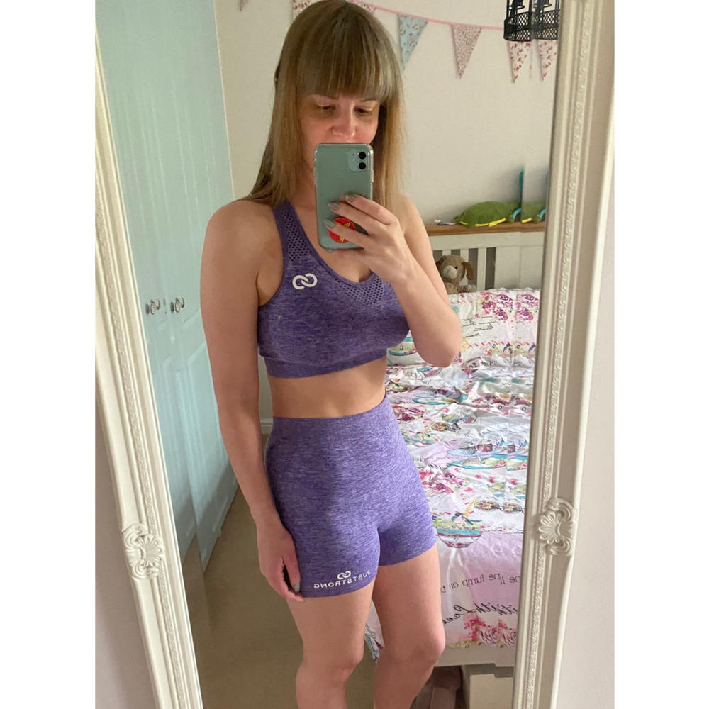 Seamless Purple Ombre Shorts - Customer Photo From Bryony King