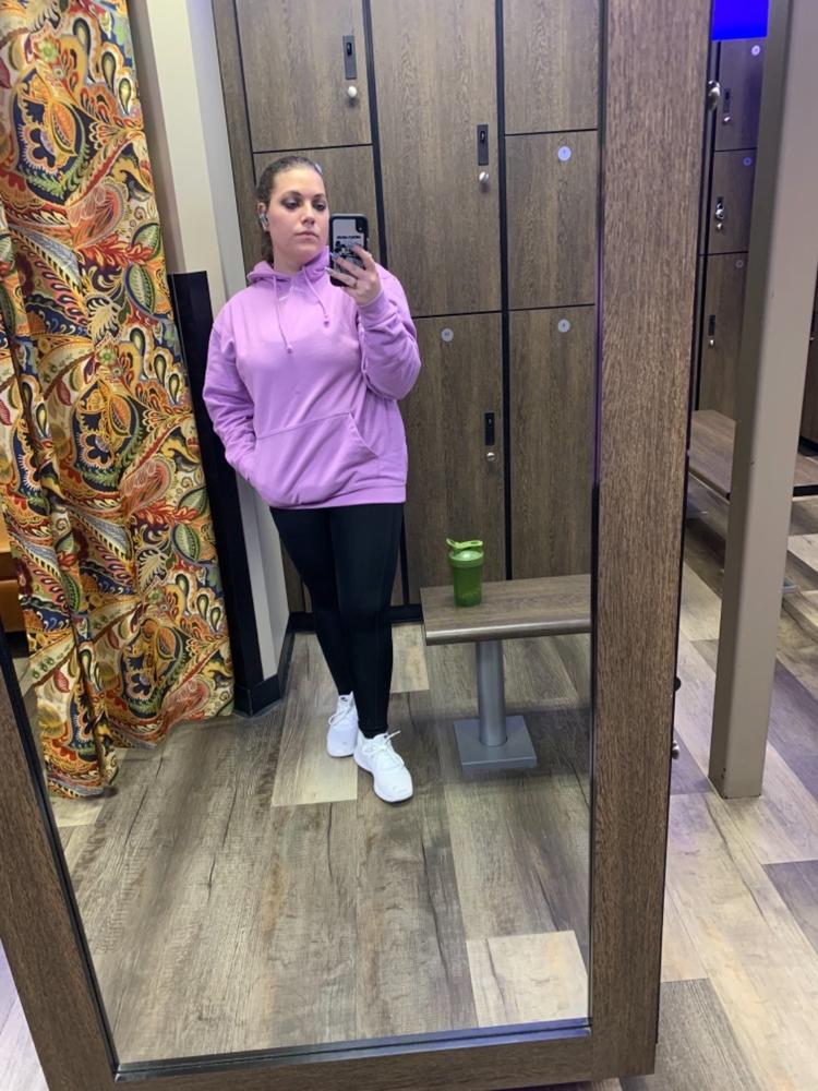 Lavender Oversized Minimal Hoodie - Customer Photo From Victoria Brown