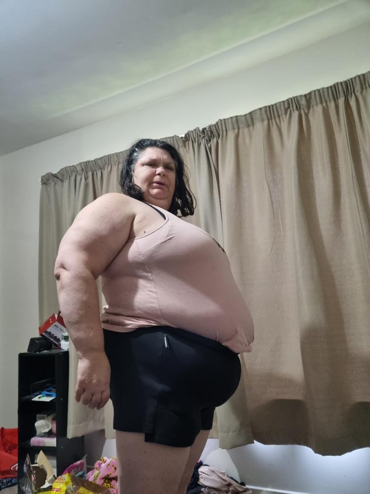 Deep Black Motion Emblem Sports Bra - Customer Photo From Naiomi Brydie 