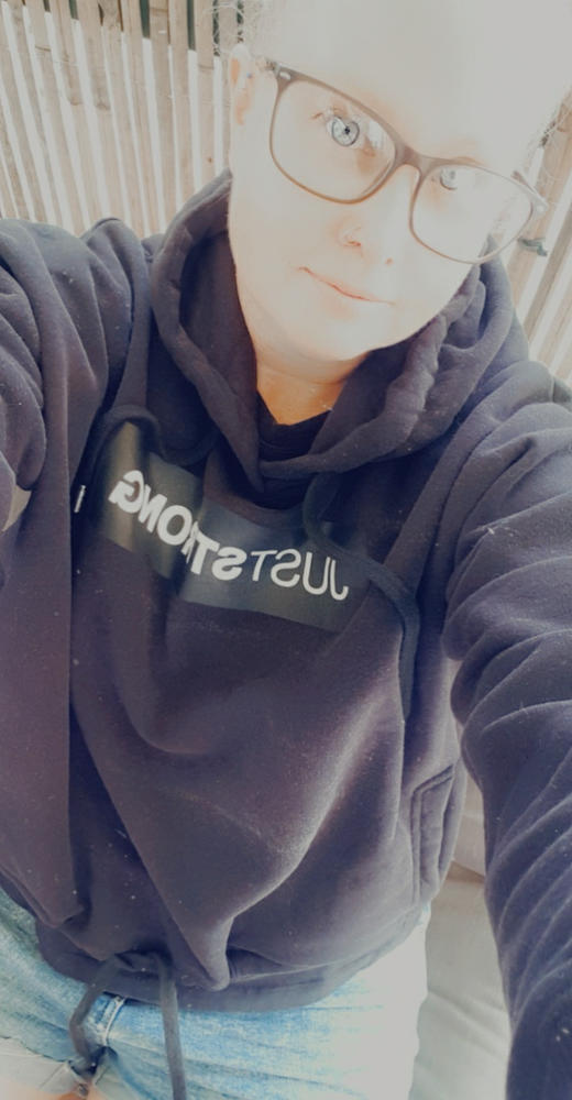 Black Relax Cropped Hoodie - Customer Photo From Jennifer Wallace 