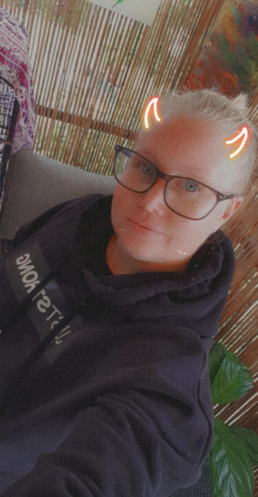 Black Relax Cropped Hoodie - Customer Photo From Jennifer Wallace 