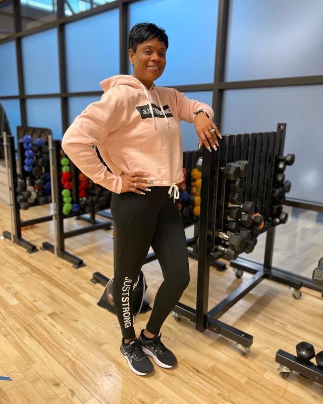 Pearl Pink Marl Relax Cropped Hoodie - Customer Photo From Miller
