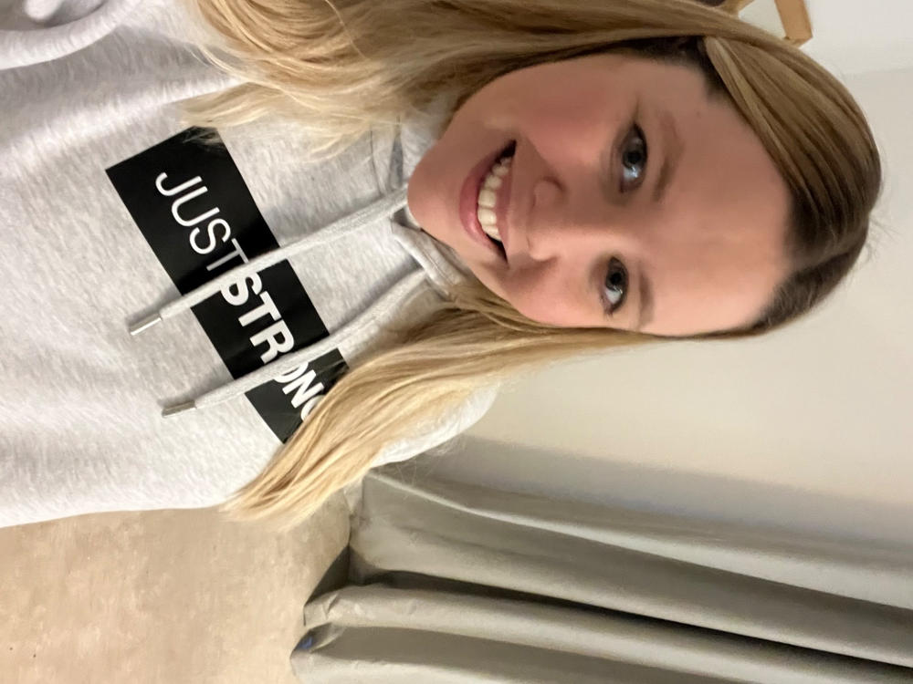 Polar Marl Relax Cropped Hoodie - Customer Photo From Jessyca Byrne