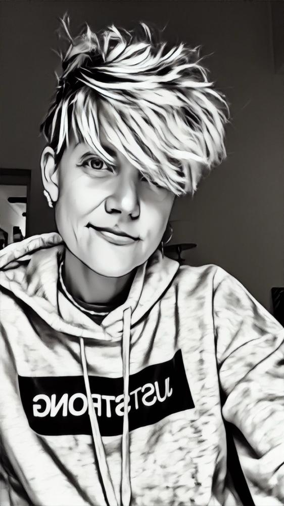 Polar Marl Relax Cropped Hoodie - Customer Photo From Thii Amanda Martensson