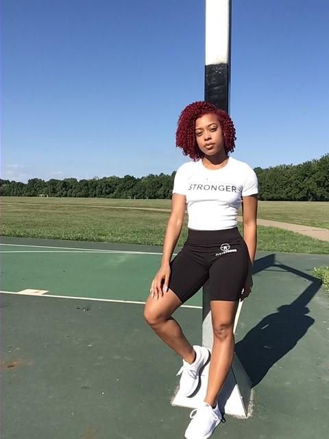 White Strive For Stronger Cropped Tee - Customer Photo From Lacherria Aubrey