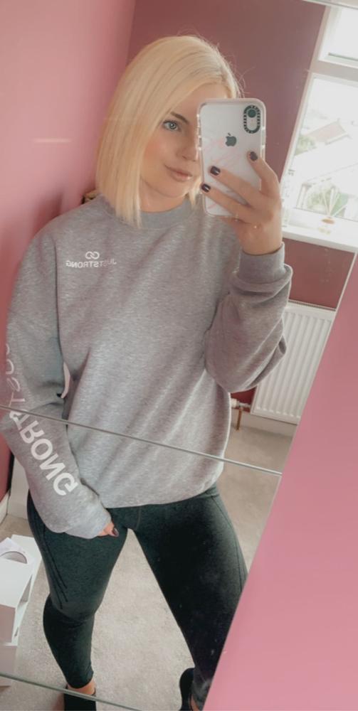 Oversized Signature Grey Crew Neck - Customer Photo From Kelly Cook