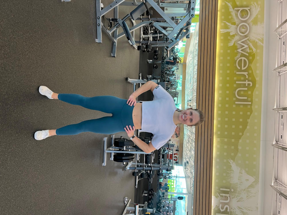 Lilac Oversized Athletic Cropped Tonal T-Shirt - Customer Photo From Alexandra Binder
