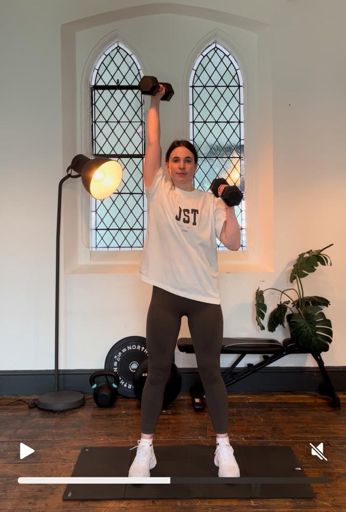 Training Club Oversized Tee - Off White - Customer Photo From Camilla Haskell