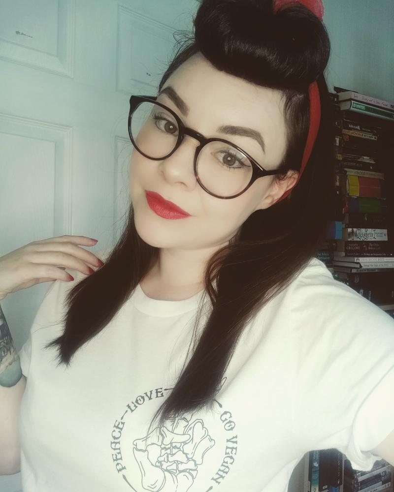 Peace, Love, Go Vegan T-Shirt (Unisex) - Customer Photo From Rachel Cooke