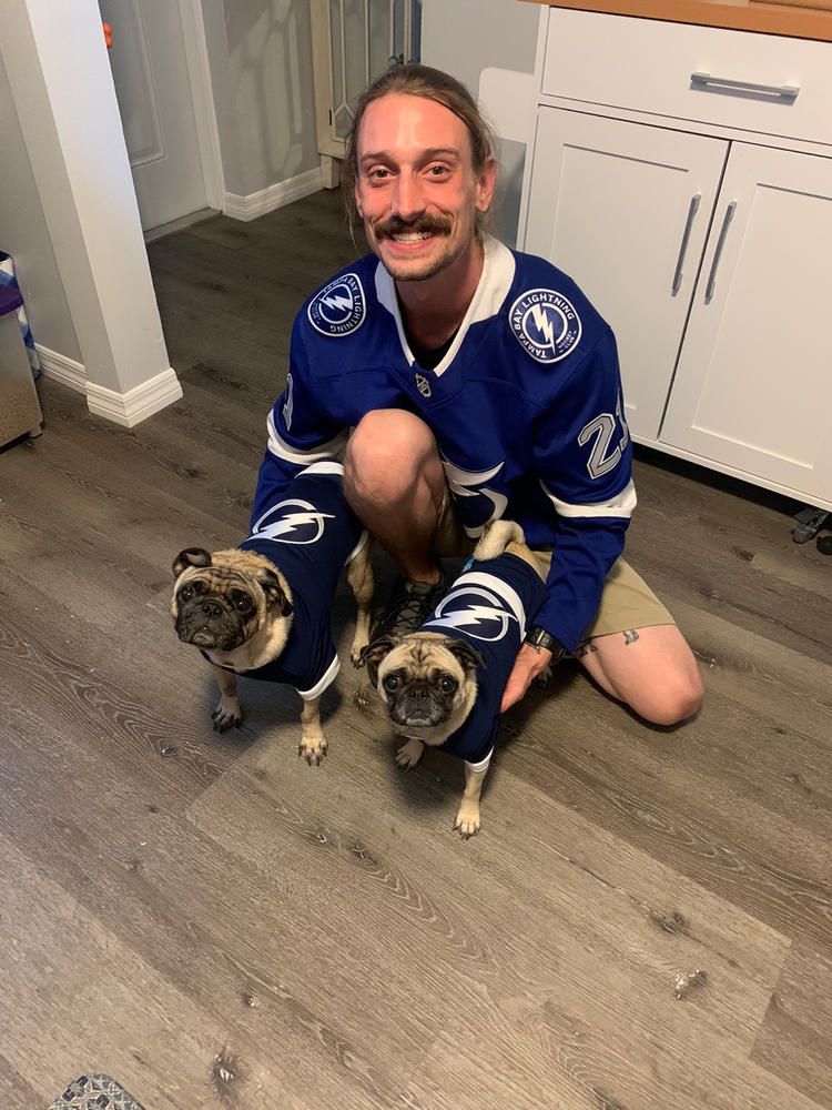 Tampa Bay Lightning NHL Dog Jersey - Customer Photo From khristian lyle
